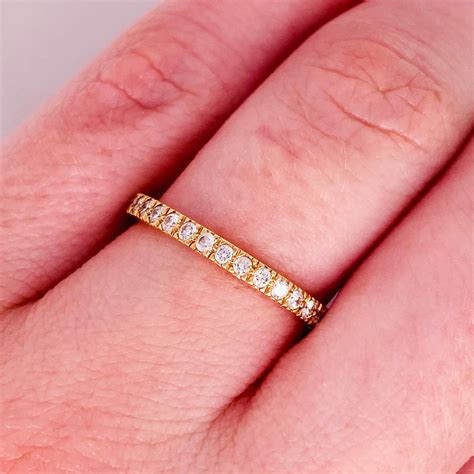 Tiffany and Co. Diamond 18 Karat Gold Band, Rose Gold Tiffany and Co. Ring .30 Carat For Sale at ...