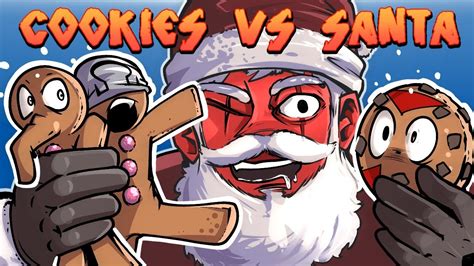 Cookies Vs Claus - EPIC BATTLE FOR XMAS! (4 Player Action) - YouTube