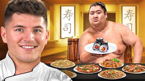 Cooking For The World’s Heaviest Sumo Wrestler (600 LBS) - Bombofoods