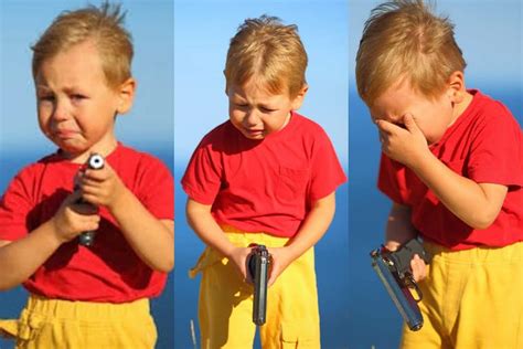 Kid crying with gun Template. ...... - Templates Bhayya