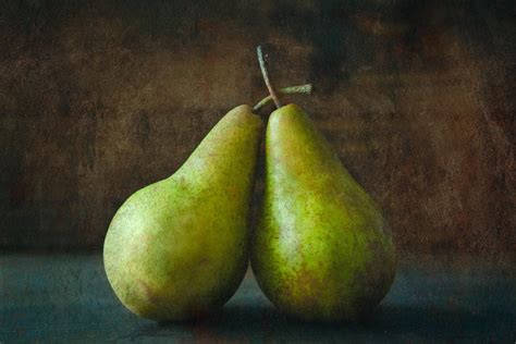 The Two Pears Fruit Still Life Photograph Print | Rustic Kitchen Wall Art | Dinin Room Decor ...