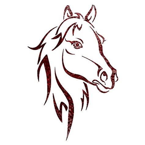 Horse Head Front View Drawing | Free download on ClipArtMag