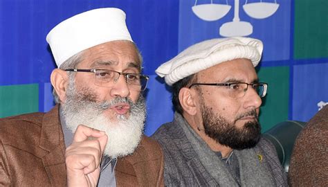 Siraj Ul Haq demands Zardari accept LG polls public mandate