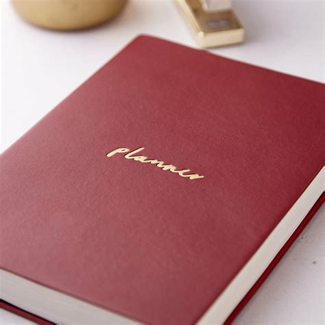 Daily Planner Book Red By Old English Company | notonthehighstreet.com