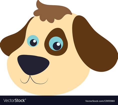 Dog cartoon drawing head Royalty Free Vector Image