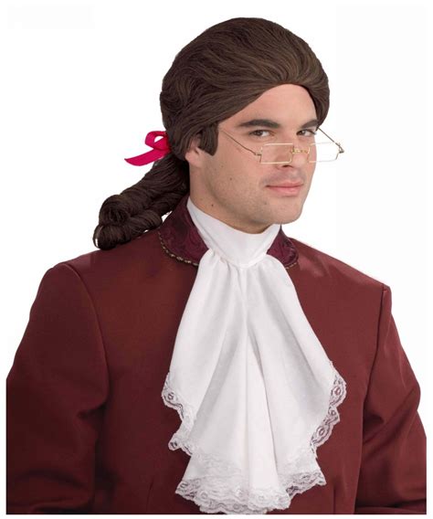 Adult Brown Colonial Wig - Men Costumes