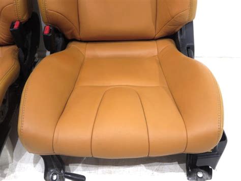 Replacement Nissan 350z Burnt Orange Leather Front Seats 2003 2004 2005 2006 2007 2008 2009 ...