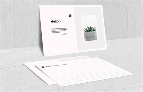 Free Postcard Mockup (PSD)