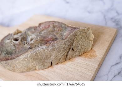 Raw Beef Lungs Close On Wooden Stock Photo 1766764865 | Shutterstock