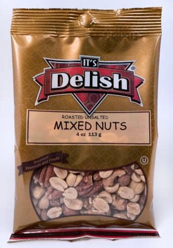 It's Delish Roasted Unsalted Mixed Nuts, 4 oz - Pick ‘n Save