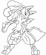 Lucario coloring pages To Download And Print For Free sketch template
