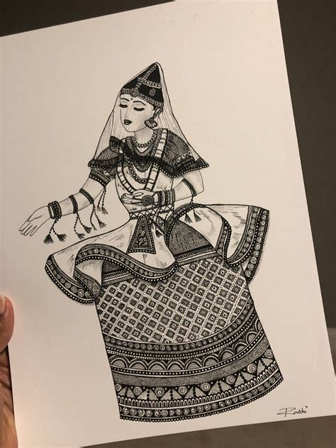 Manipuri Dancer Art Print, Indian Classical Dancer - Etsy | Dancers art ...