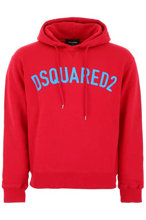 Dsquared2 Dsquared2 Logo Hoodie - RED (Red) - 10923145 | italist