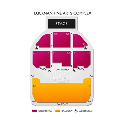 Luckman Fine Arts Complex Seating Chart | Vivid Seats