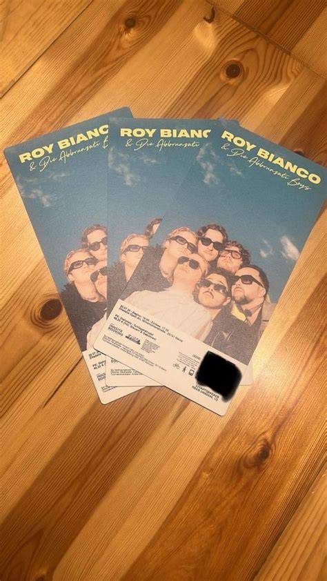 3x Roy Bianco Tickets Mainz in Rheinland-Pfalz - Herchweiler | kleinanzeigen.de