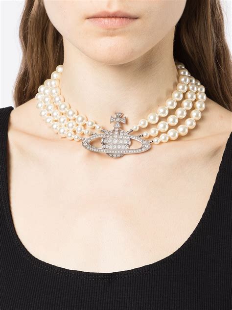 Vivienne Westwood Orb pearl-detail Necklace - Farfetch