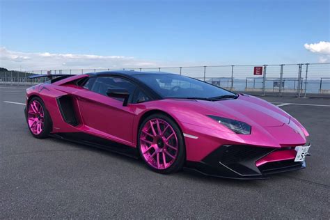 Fuchsia Pink Lamborghini Aventador Customized and Shod in Pink Forgiato ...