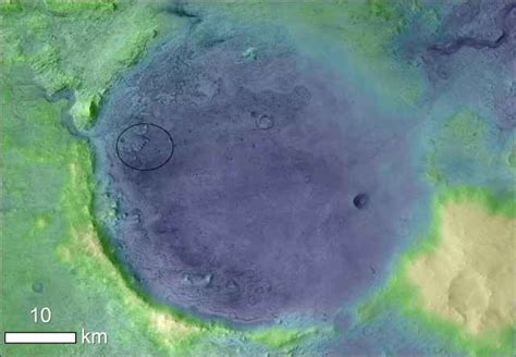 Nel cratere Jezero su Marte possibili tracce di forme di vita (Marte)