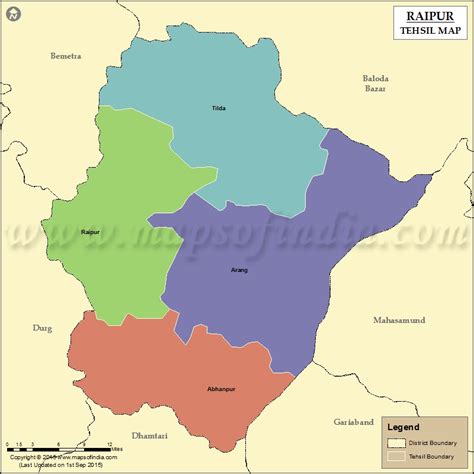 Raipur In India Map