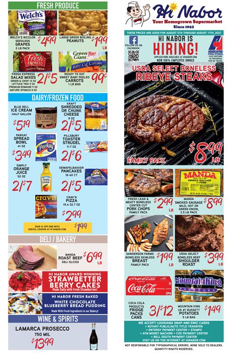 Weekly Sales Ad – Hi Nabor Supermarket