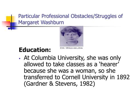 PPT - Margaret Floy Washburn Women in Psychology… PowerPoint Presentation - ID:1017831