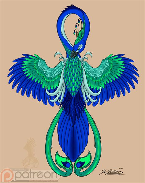 Blue Phoenix Tattoo — Weasyl