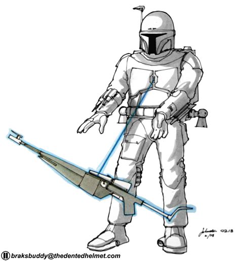 Boba Fett Concept Art by Joe Johnston | Boba Fett Costume and Prop Maker Community - The Dented ...