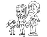 Happy family coloring page - Coloringcrew.com