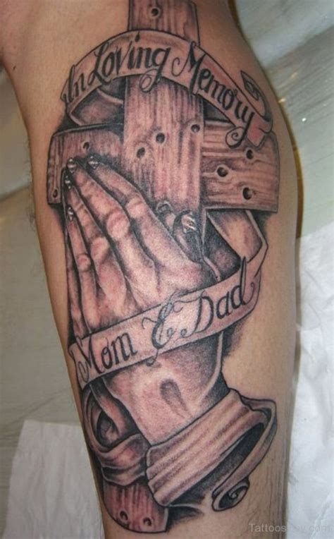Praying Hands And Cross Tattoo | Tattoo Designs, Tattoo Pictures