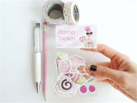 Set of 10 planner stickers cute planner stickers kawaii | Etsy