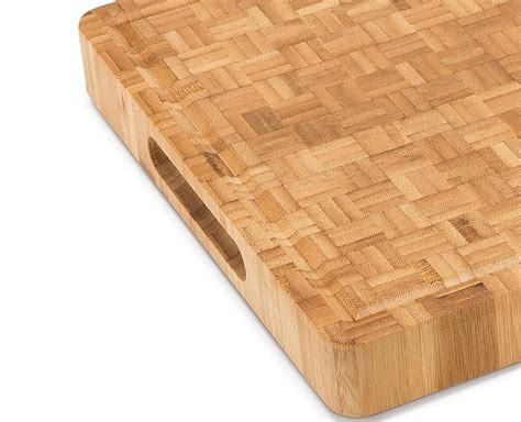 Large End Grain Bamboo Cutting Board Butcher Block by Top Notch ...