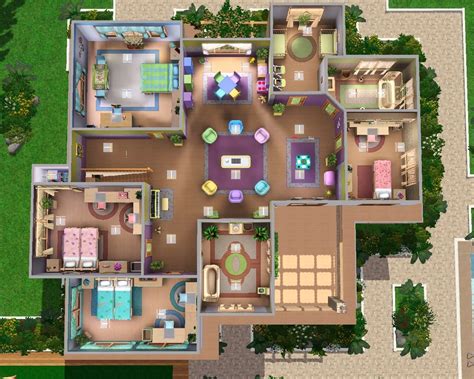 Sims 3 House Floor Plans