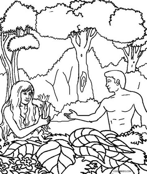 Adam And Eve Coloring Pages Printable PDF - Coloringfolder.com | Adam and eve, Coloring pages ...