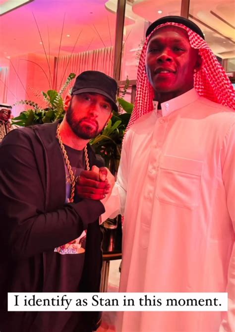 Israel Adesanya Had Another Eminem Moment Meeting Marshall in Riyadh ...