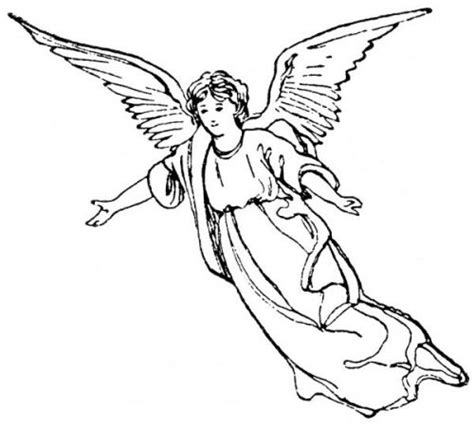 Angel Sketch Cliparts: Free Download and Printable