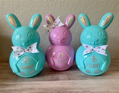 Personalized Jumbo Fillable Bunny Jumbo Easter Egg Bunny | Etsy