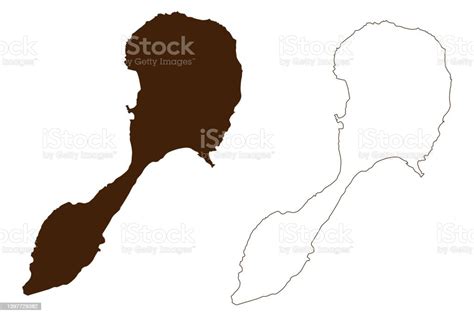 Pagan Island Map Vector Illustration Scribble Sketch Pagan Map Stock Illustration - Download ...