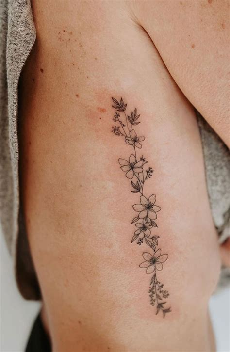 70+ Beautiful Tattoo Designs For Women : Floral Side Piece I Take You | Wedding Readings ...