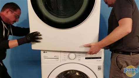 How to install a washer/dryer stacking kit - YouTube