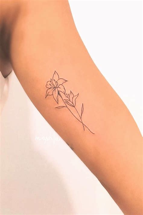 40 Amazing Lily Flower Tattoo Drawing Ideas - vrogue.co