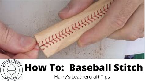 How To Baseball Stitch For Tool Handle Collars - YouTube