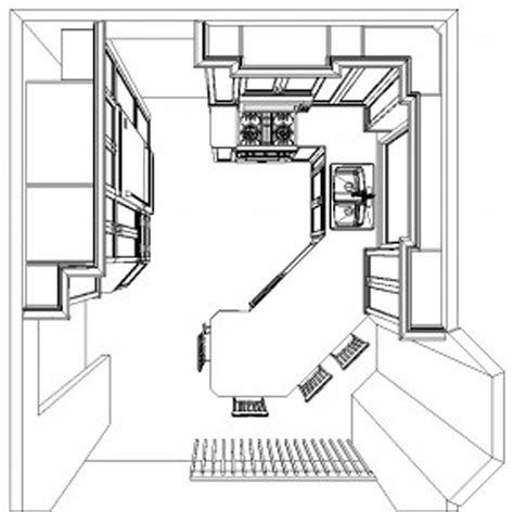 kitchen layout | Kitchen floor plans, Kitchen layout, Small u shaped kitchens
