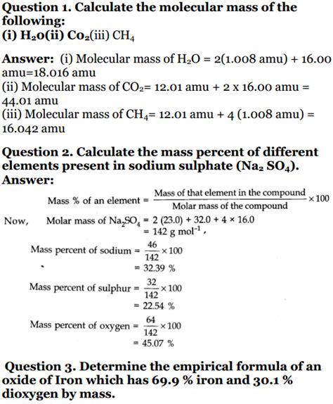 NCERT Solutions for Class 11 Chemistry (Newly Updated for 2023 - 24)