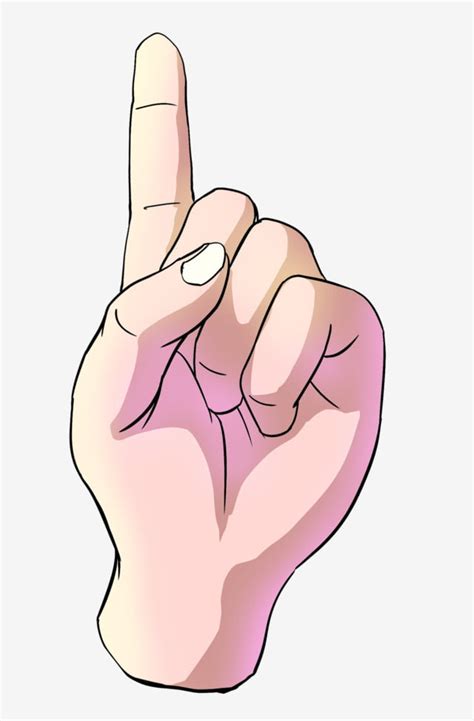 Finger Gesture PNG Picture, One Finger Gesture Cartoon Pose, Gesture, Posture, One Finger PNG ...