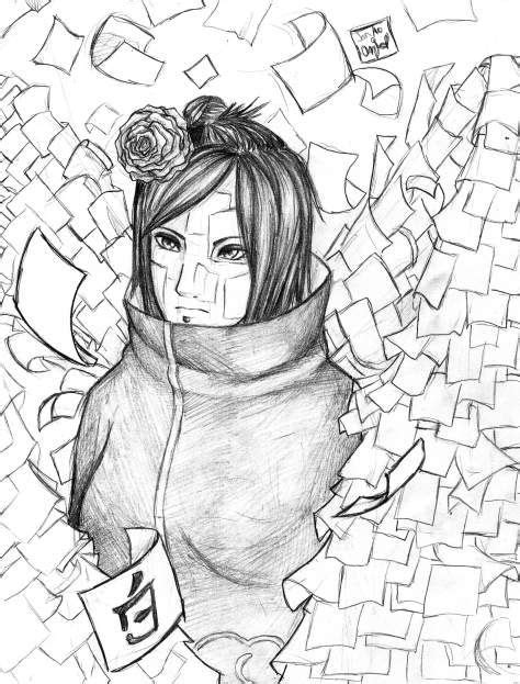 Konan_Sketch__Paper_Angel__by_ILUVsnake Konan, Origami Queen, Naruto 6, Paper Angel, Sketch ...
