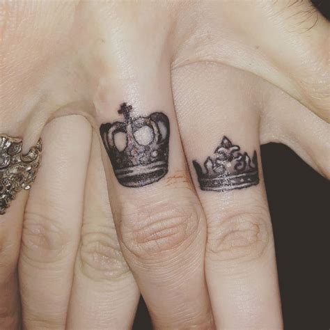 King&Queen Crown Tattoos | Queen tattoo, Crown tattoo, Crown tattoos ...