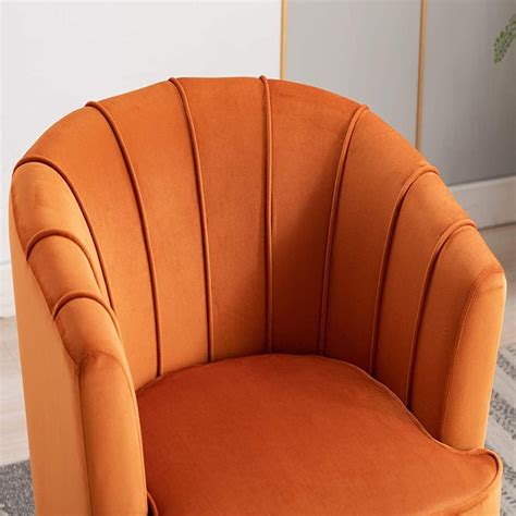 Cozy Couch Accent Chair in Orange Color – Nice Maple