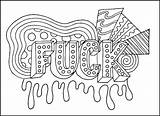 FREE Printable Coloring Pages For Adults With Swear Words sketch template