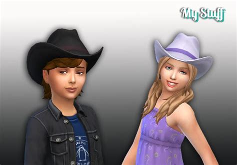 Sims 4 CC's - The Best: Cowboy Hat Conversion by Kiara24 | Cowboy hats ...