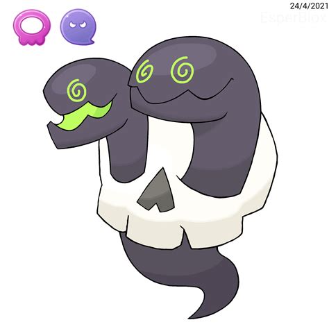 New fakemon ghost and poison type. This is the first pokemon i've drawn ...